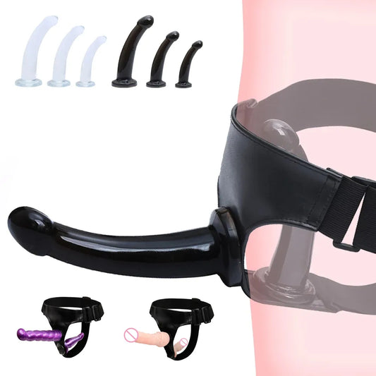 Soft Lesbian Strapon Harness Double Dildo