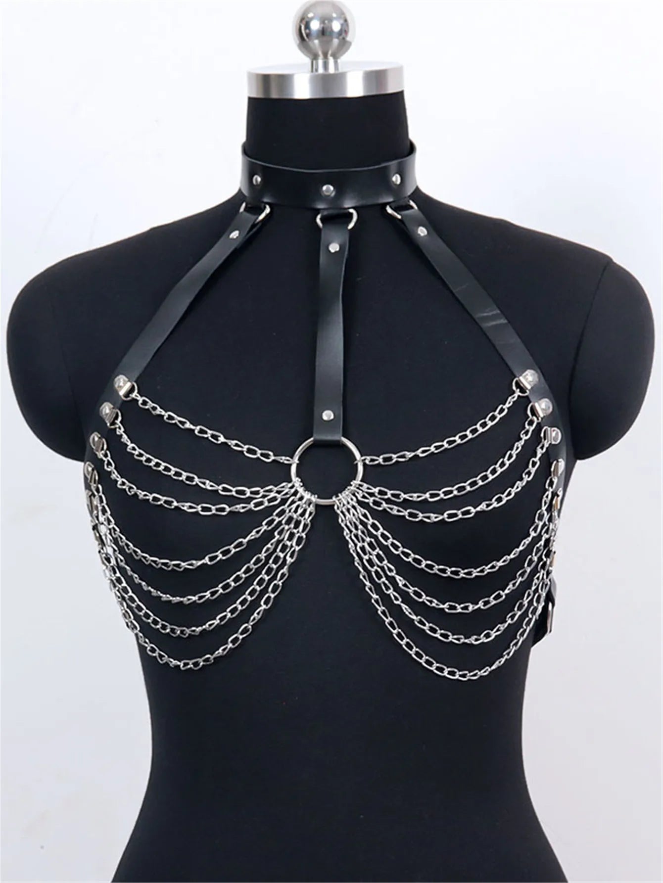 Sexy Vest Leather Lingerie